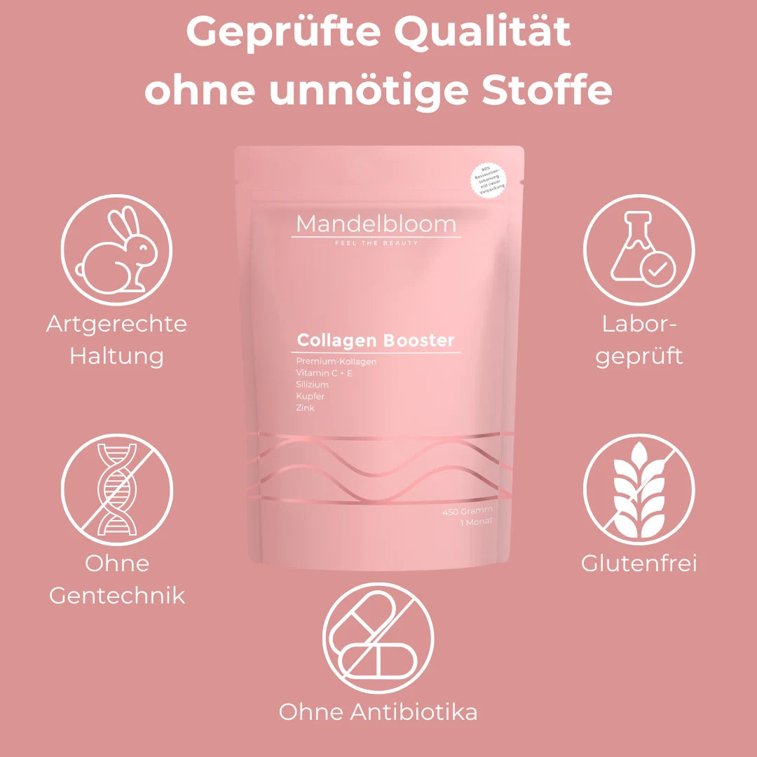 Kollagen aus Artgerechter Haltung aus Europa, ohne Gentechnik, ohne Antibiotika, Laborgeprüftes Kollagenpulver, Glutenfrei