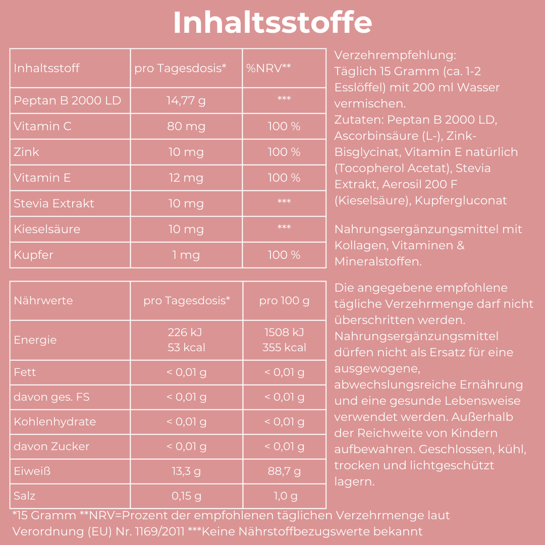 Collagen-Booster (mit Stevia)